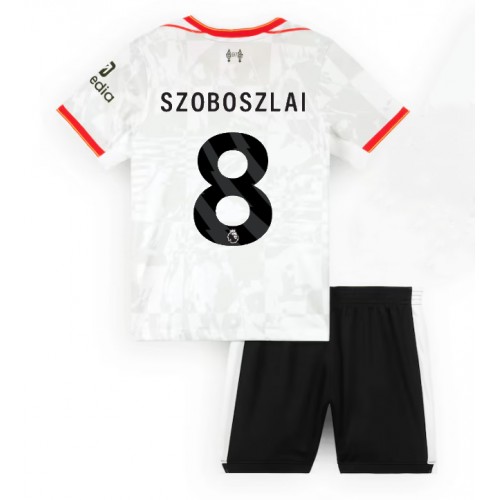 Fotbalové Dres Liverpool Dominik Szoboszlai #8 Dětské Alternativní 2024-25 Krátký Rukáv (+ trenýrky)